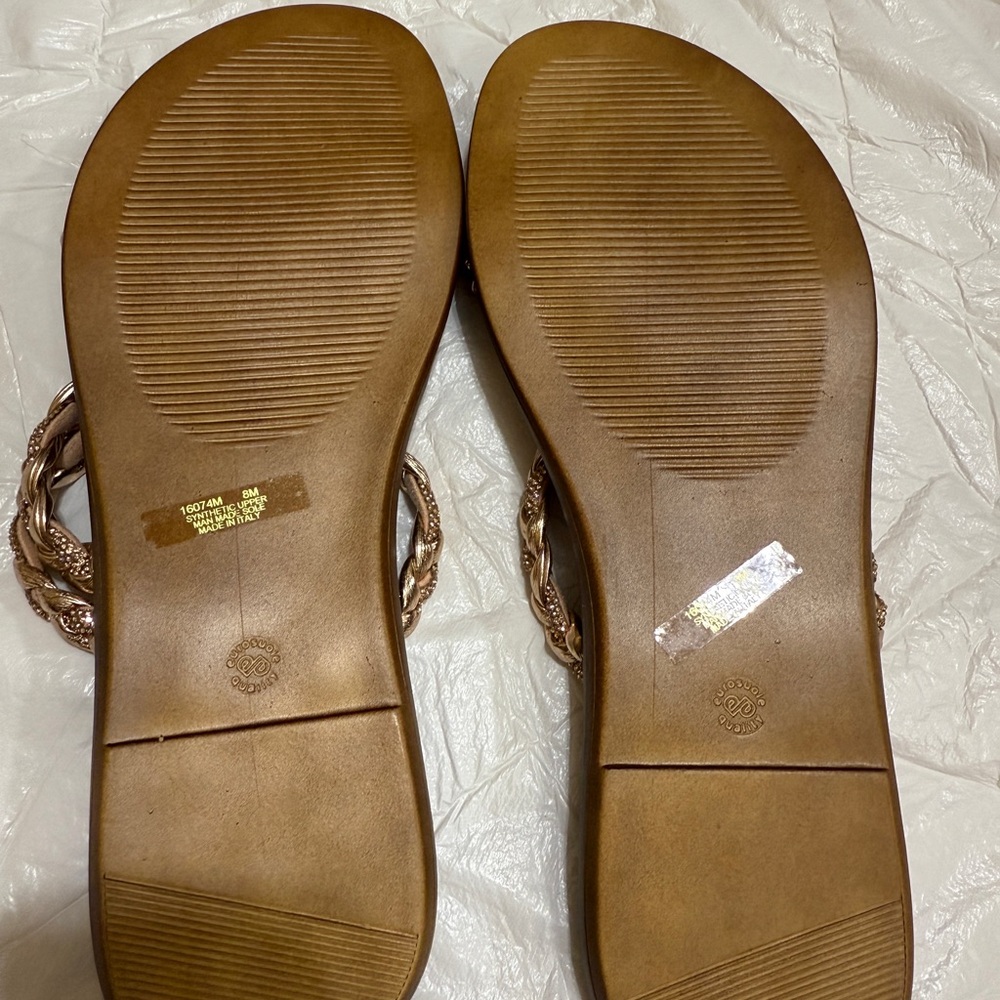 Chic Braided Sandals in Brown by Fabio Maggenti made in Italy Leather sock - Picture 5 of 8